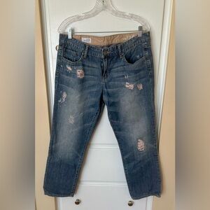 GAP 1969- Distressed Blue Jeans Real Straight